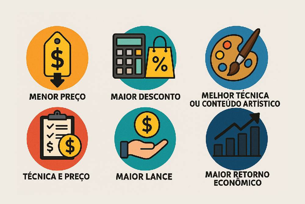 Infografico-do-blog Critérios de julgamento em licitações: o que são, quais são e como afetam o sucesso da sua empresa no setor público