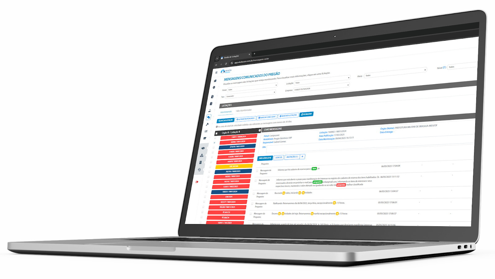 dashboard-elicitaradar eLicitaRadar: monitoramento inteligente de licitações